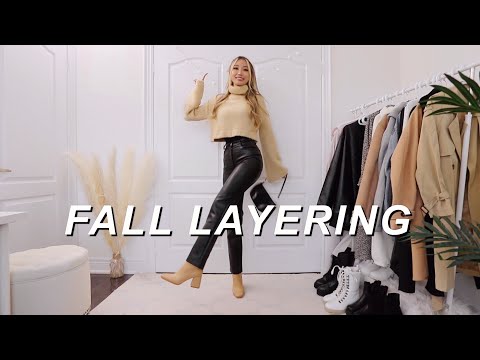 LAYERING outfit ideas for pants | Fall Winter lookbook