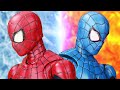 Fire Spider-Man Vs Icy Spider-Man Best Scene In The Spider-Verse Figure Stopmotion