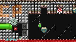 Super Mario Maker - Hard Blind Kaizo Race #100: Sun-yun Fort #Race