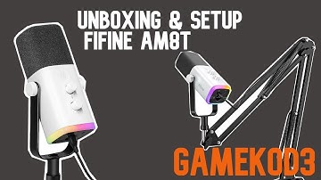 FiFine AM8T USB/XLR Dynamic Microphone Unboxing & Setup