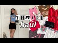 a HUGE back to school thrift haul (try on)