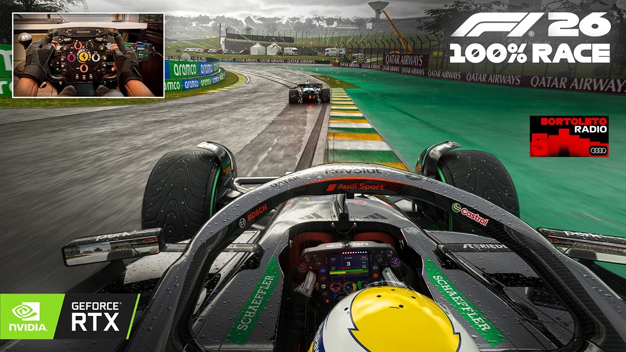 Gabriel Bortoleto's Audi Revolut F1 | 2026 Brazilian GP 100% Race F1 26 Ultra Realistic MOD Gameplay