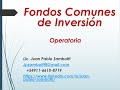 Fondos comunes de inversión  Operatoria VF