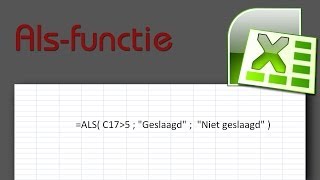 Cursus Excel Les 4 Als-Functie