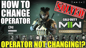 How to Change Operators MW2 Operator not Working | MW2 Operator not Changing | MW2 Change Operators