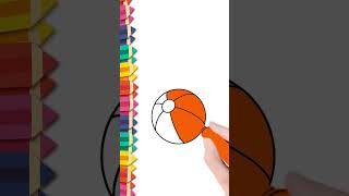 How to Color a Basketball | Fun and Easy Coloring Tutorial for Kids