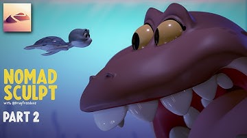 3D Modeling a Shark in Nomad Sculpt - PART 2
