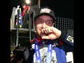 🏁 Logan Seavey reacts after #USAC Indiana Midget Week win at Bloomington. 🏆
