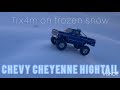 First run Trx4m on frozen snow #rccar #rc #rccars #rockcrawler #scale #traxxas #trx4m