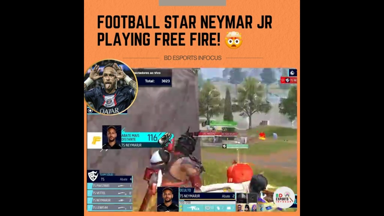 Neymar Jr in ff tournament from ts Sports teams 🫟🌀😭 
