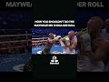 The Wrong Shoulder Roll - #mayweather #gervontadavis #ryangarcia #boxing #boxingnews #boxingworkout