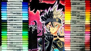 Speed Drawing Asta Black Clover Desenhando Asta