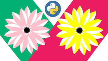 Draw a Beautiful Flower with Python Turtle| Python Turtle Graphics Design Ideas