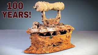 100 YEARS Underground! Rusty Antique Iron Restoration Video