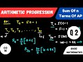 Arithmetic Progression | Sum Of n Terms Of AP | Questions 2