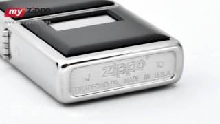 Зажигалка Zippo Ultralite Black High Polish Chrome 355