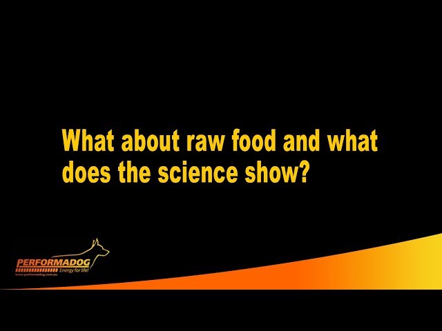 What about raw food and what does the science show?