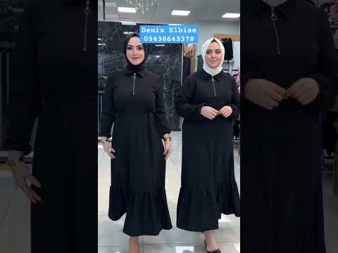 🌷Deniz Elbise Ebatlar : 1-38-40 2-42-44 3-46-48 4-50-52👛 Kapıda Nakit / 💳 #hijab #elbise #yurtdisi