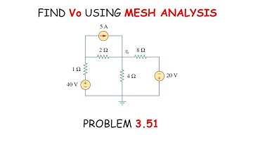 FIND Vo USING MESH ANALYSIS
