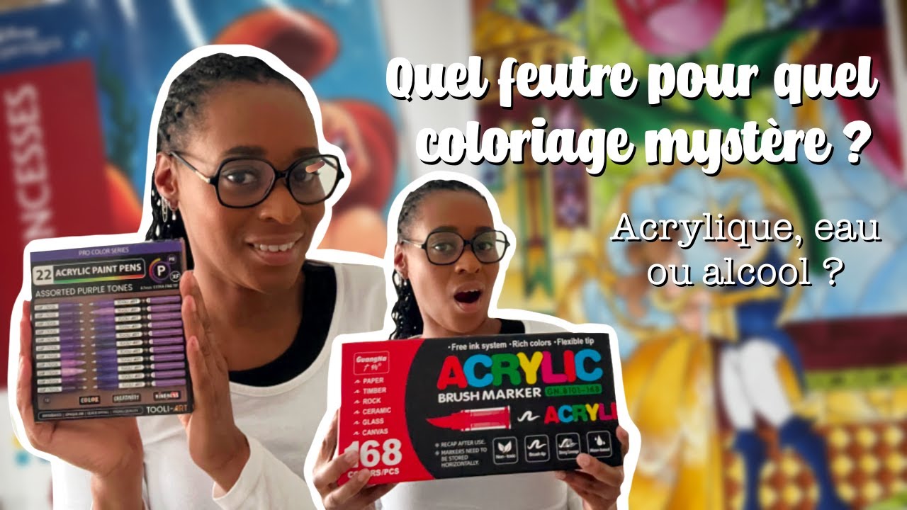 Quel feutre pour quel tome de coloriage mystère ?