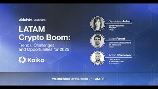Webinar: Data and dynamics behind LATAM's crypto boom with Kaiko