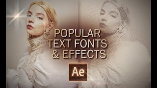 POPULAR TEXT EFFECTS & FONTS