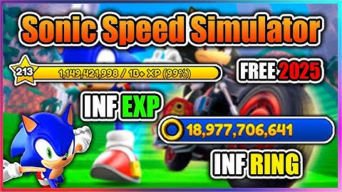 ROBLOX : Sonic Speed Simulator Script - Infinite EXP & RING