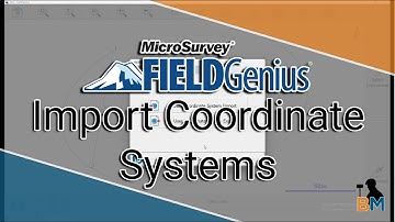 MicroSurvey FieldGenius How To: Importing Coordinate Systems | Bench Mark
