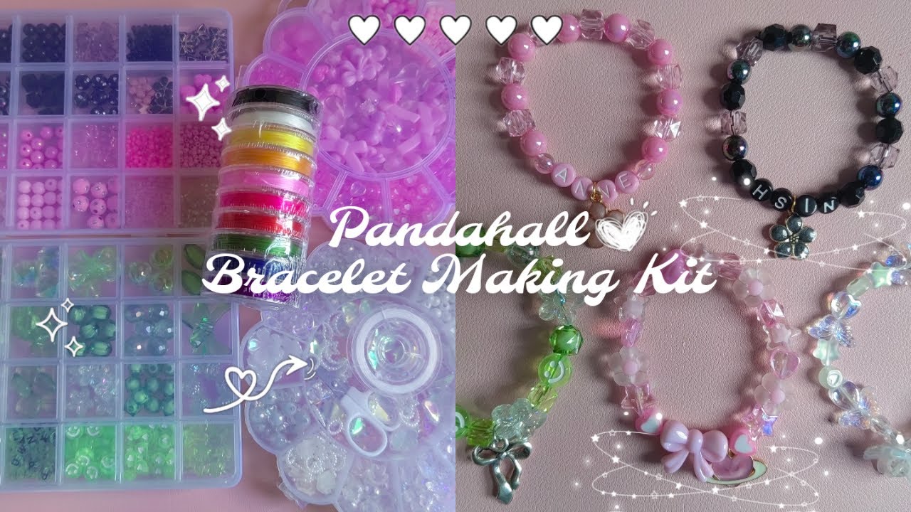 Make Bracelets With Me Using PANDAHALL Bracelet Making Kit | Easy DIY Jewelry💖✨