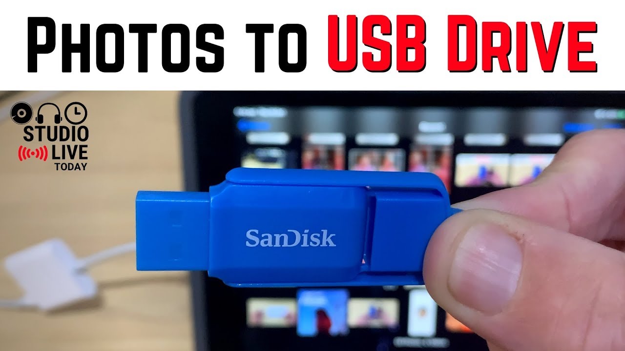 Export photos USB drive iPhone/iPad - YouTube