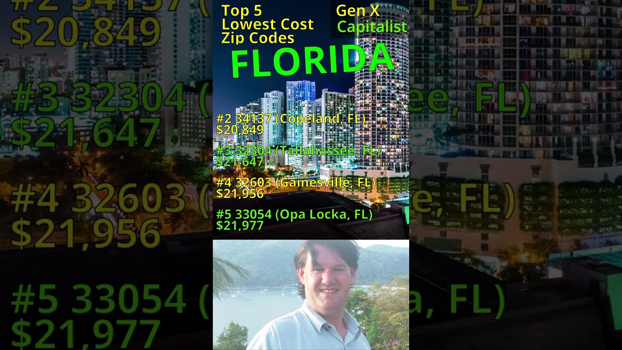 FLORIDA real estate cheapest housing area by zip code. YouTube