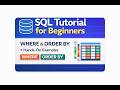 WHERE and ORDER BY in SQL | Hands-On Examples