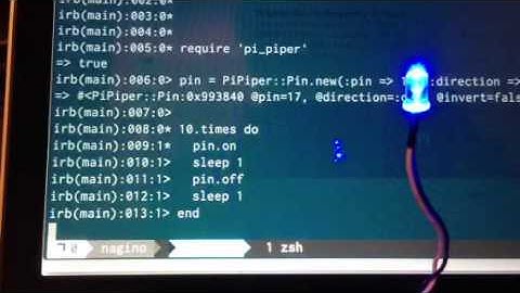 Raspberry Pi : My first GPIO using Ruby