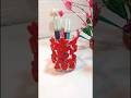 Diy heart pen holder | cute pen holder #shorts #pinterest #viral #penholder #clayart #decor #craft