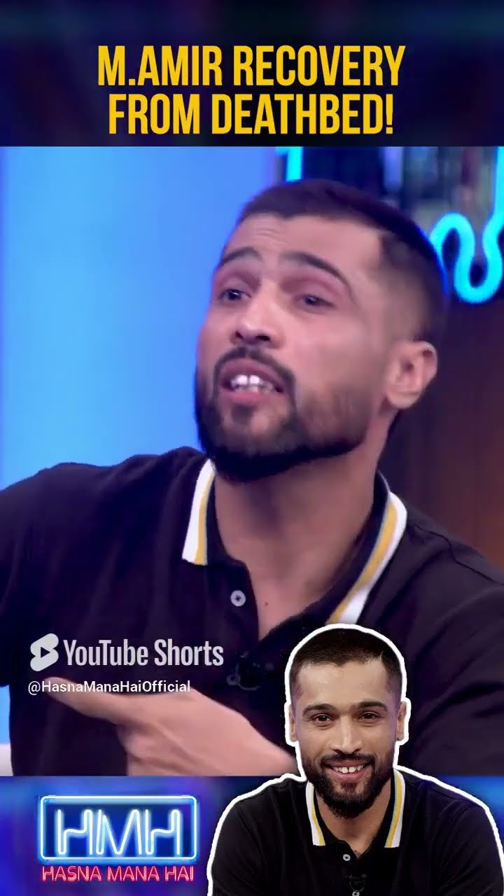 Story of M  Amir on deathbed due to dengue!   #tabishhashmi #muhammadamir #hasnamanahai #shorts