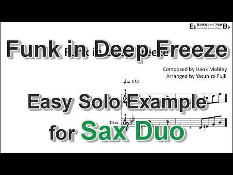 Funk in Deep Freeze - Easy Solo Example for Sax Duo
