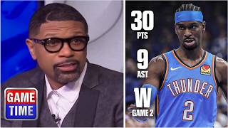 NBA Gametime reacts to SGA goes off 30-pts lead Thunder bounce back to top Spurs 122-113 in Game 2