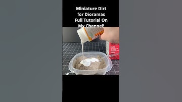 Realistic MINIATURE Scenery Using REAL Dirt For Diorama #diy #miniature #diorama