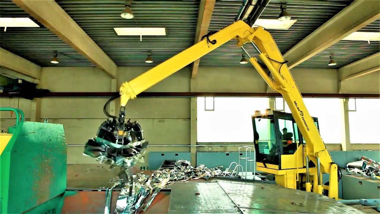 SRK OBXV Stationärkran / Stationary Recycling Crane YouTube