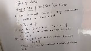 Empty Set /null set /void Set