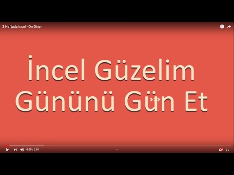 3 Haftada İncel -19. Gün-