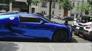 Bugatti Veyron Chrome Blue Wrapped (Edition Centenaire) Blue Chrome Bugatti Wrap