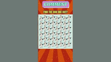Find the Odd Penguin! 🐧 Spot the Difference Challenge! 🔍 #shorts