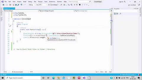 How to count files in directory in C#