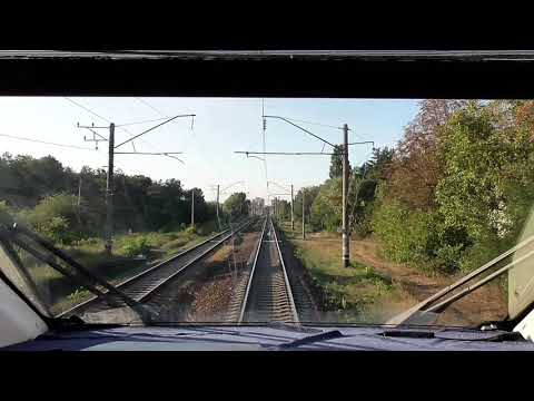 Kyiv-Korosten Intercity Train Ride (HD front view)