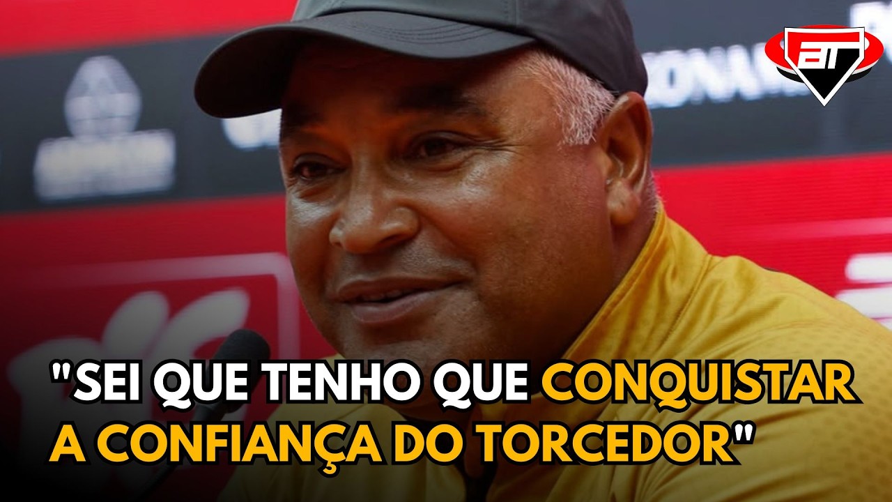 ROGER MACHADO É APRESENTADO NO SÃO PAULO E ADMITE QUE PRECISA CONQUISTAR A TORCIDA