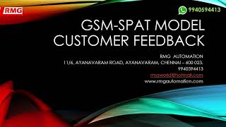 Advanced GSM Mobile Motor Pump Controller (GSM-SPAT) - Customer Feedback