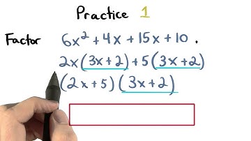 Factor by Grouping Practice 1 - Visualizing Algebra