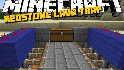 Minecraft: Lava Trap RedStone Tutorial - Troll Your Friend - Brothers