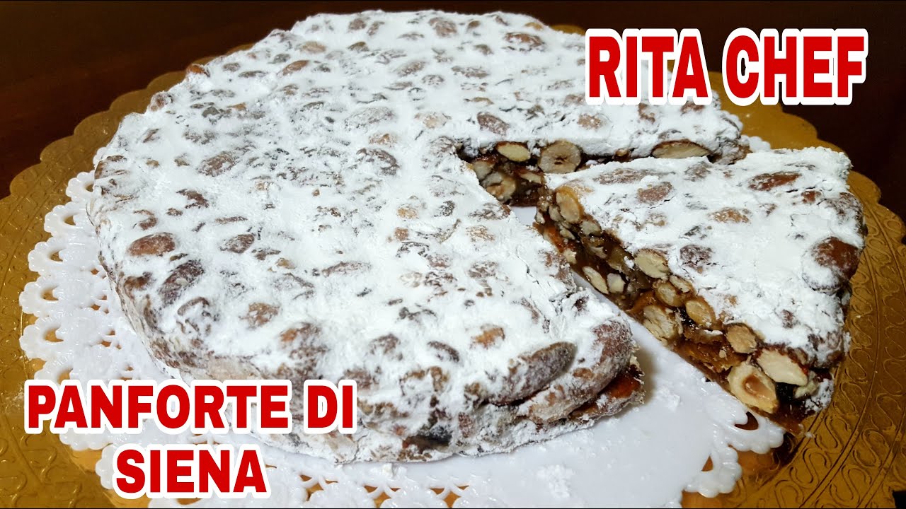 PANFORTE DI SIENA🎄RITA CHEF | Dolce natalizio dell'antica tradizione toscana, gustoso e profumato.